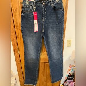Long Tall Sally Authentic Straight Jean, Mid Wash